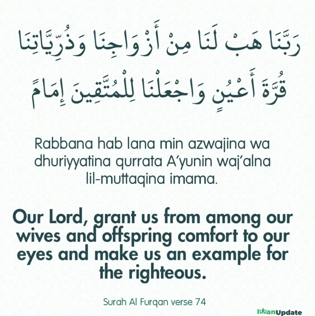 40 Rabbana Duas in Arabic, English and transliteration.