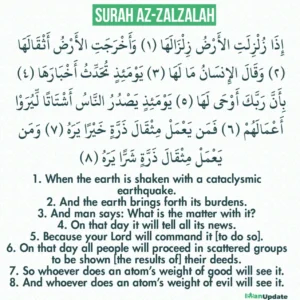 Iza Zulzilatil Surah